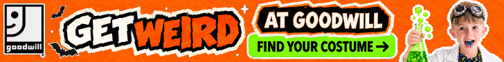 Get Weird leaderboard banner, 728 by 90.